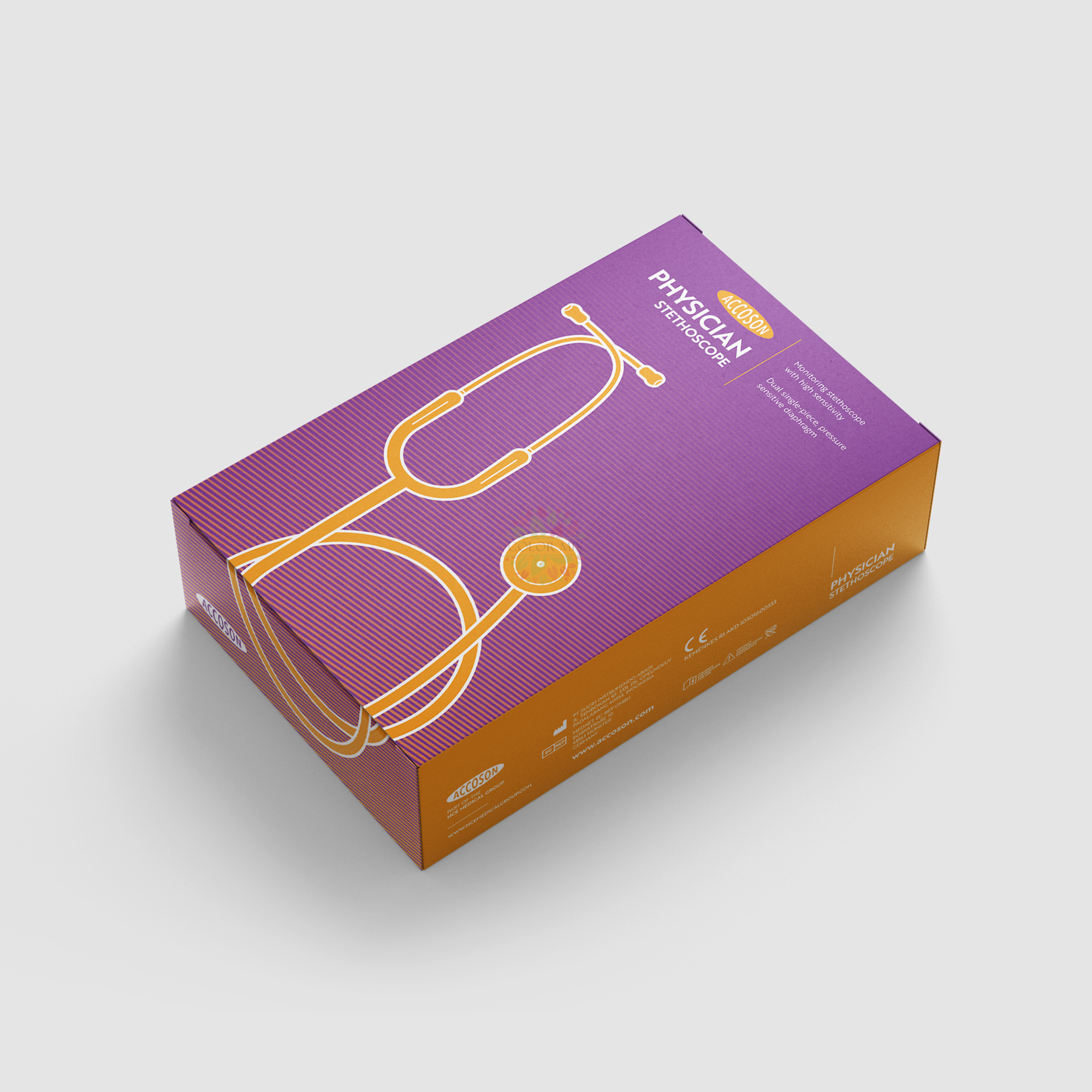 Упаковочная коробка для стетоскопа Straight Tuck End для розничной продажи